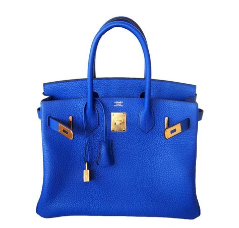 hermes big bag blue|blue hermes birkin bag.